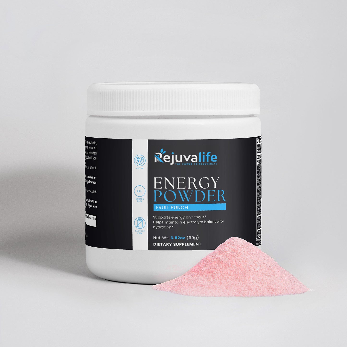 Fruit Punch Energy Powder – Sugar-Free Formula for Sustained Energy and Focus