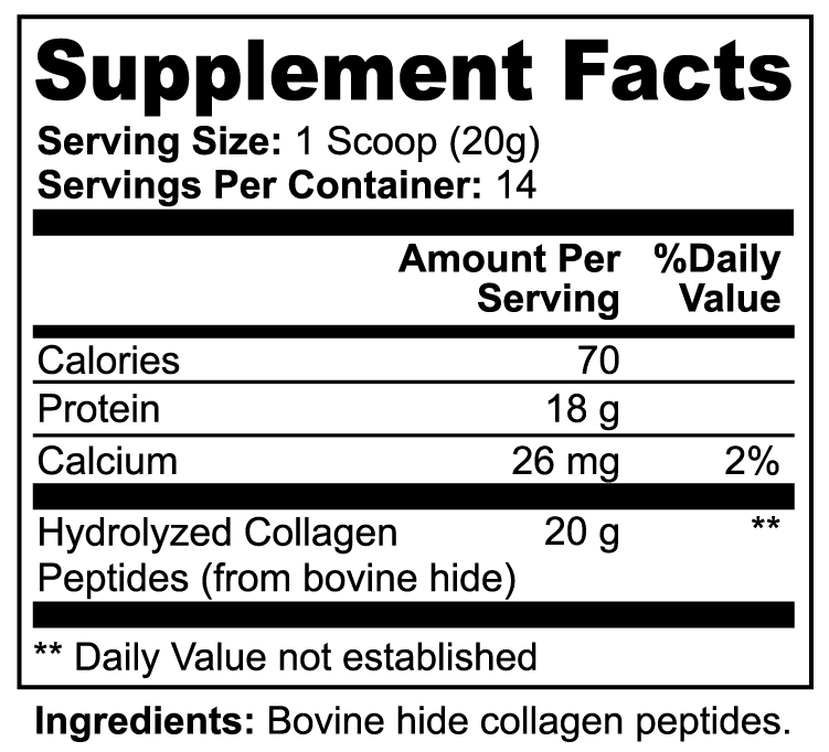 Grass-Fed Hydrolyzed Collagen Peptide Powder – Revitalizing Bone, Joint, and Skin Support