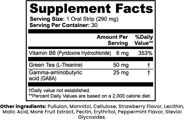 Cognitive Relax Strips - Support your Body’s Natural Response to Stress