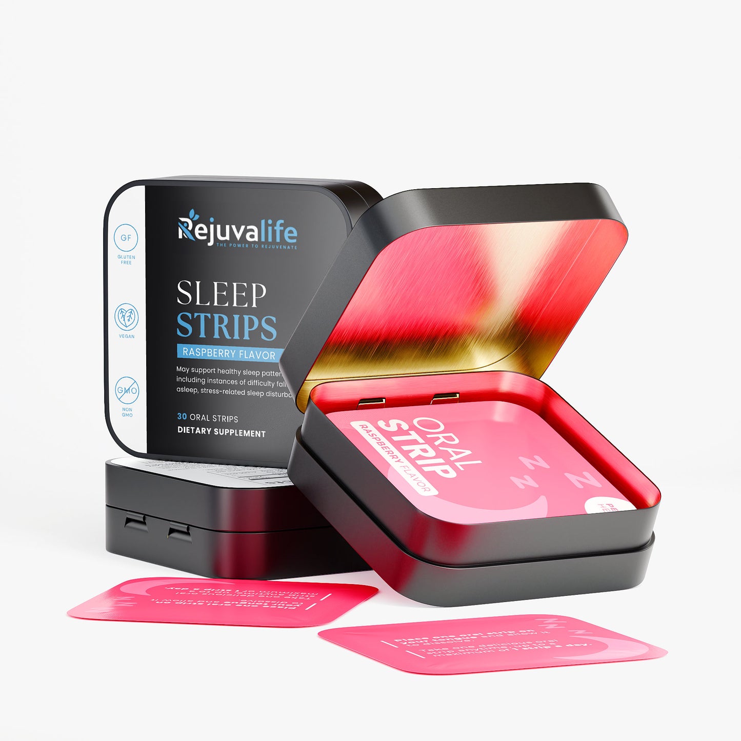 Sleep Oral Strips – Natural, Non-Addictive Sleep Aid for Restful Nights & Energized Mornings