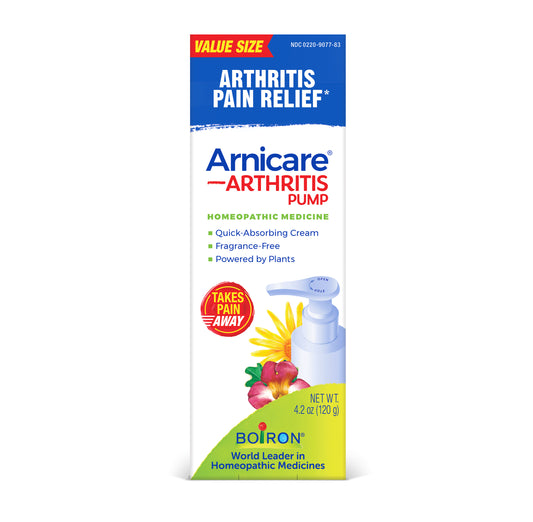 Boiron Arnicare Arthritis Pump Cream 4.2 oz box