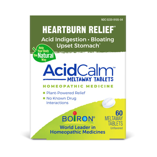 Boiron AcidCalm Meltaway Tablets 60 count box