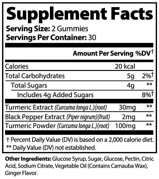 Turmeric Gummies – Powerful Antioxidant Support for Joints, Skin, and Overall Well-being