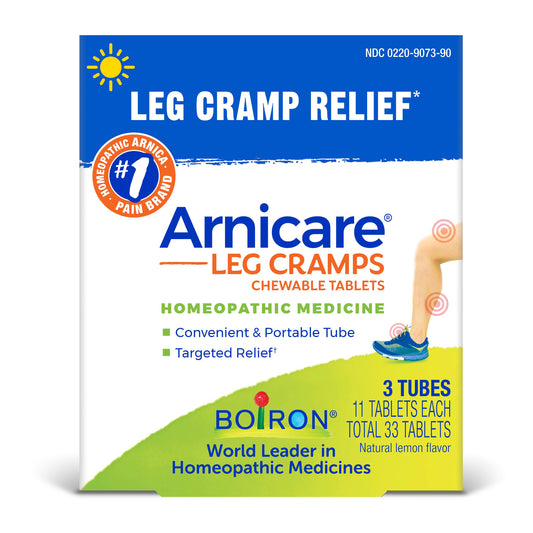 Boiron Arnicare Leg Cramps chewable tablets 3 tubes 33 tablets