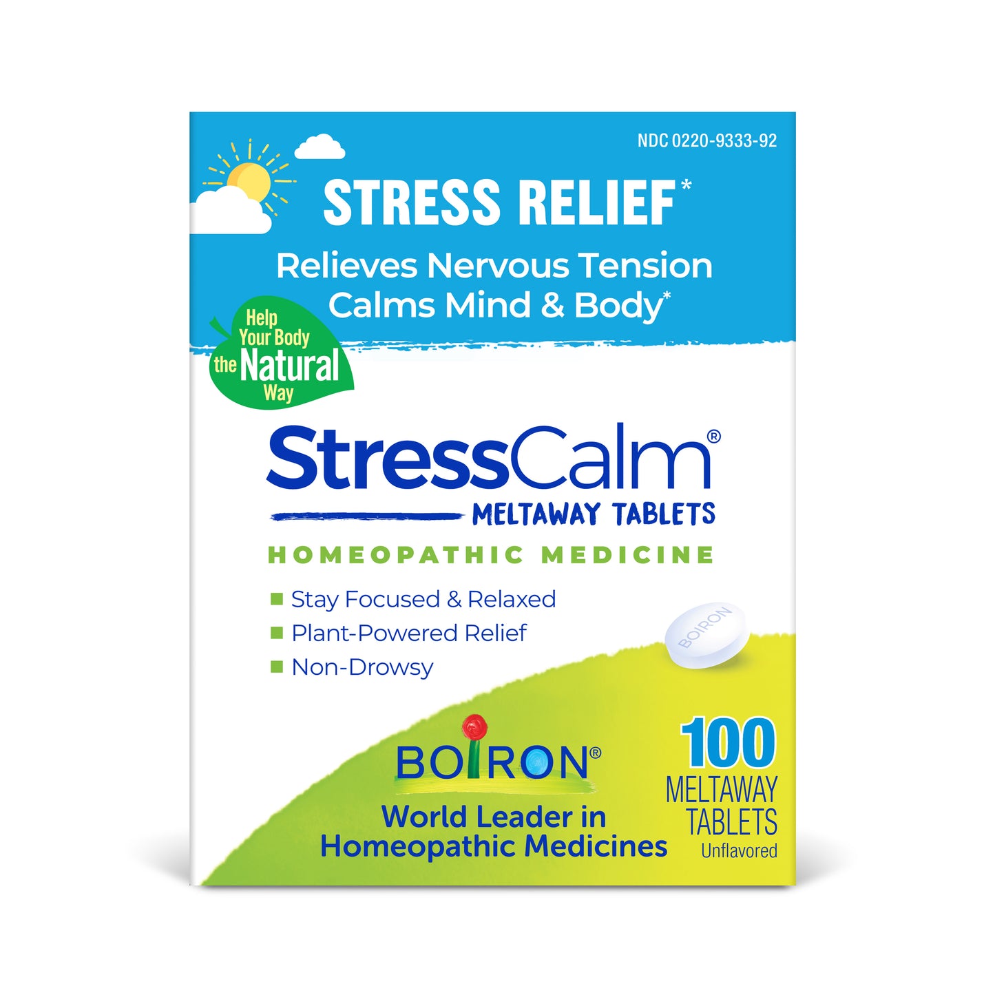 Boiron StressCalm homeopathic tablets