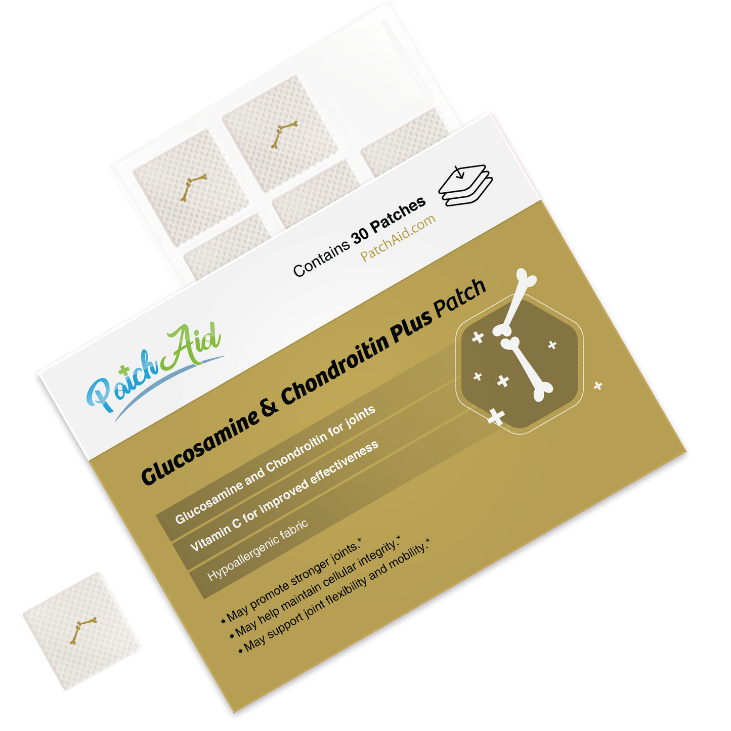 Glucosamine and Chondroitin Topical Plus Vitamin Patch