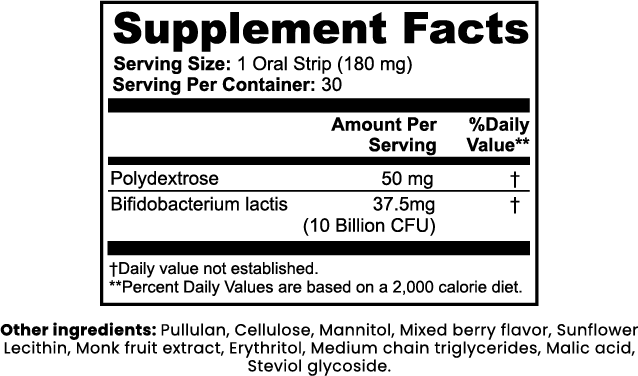 Probiotic + Metabolism Strips - Promote Digestive Balance